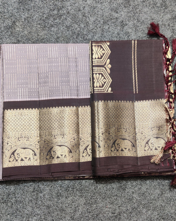 Meenakari kanchi lightweight pattu Saree - KMP121
