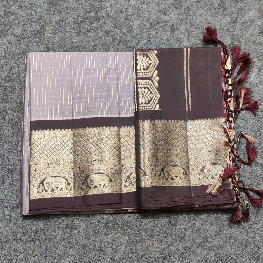 Meenakari kanchi lightweight pattu Saree - KMP121