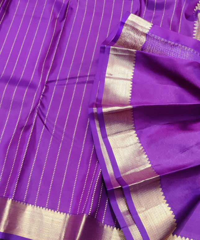 Kanchi pattu small border saree - KMP255