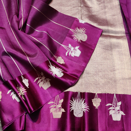 Raw mango Pure Silk Saree - RM05