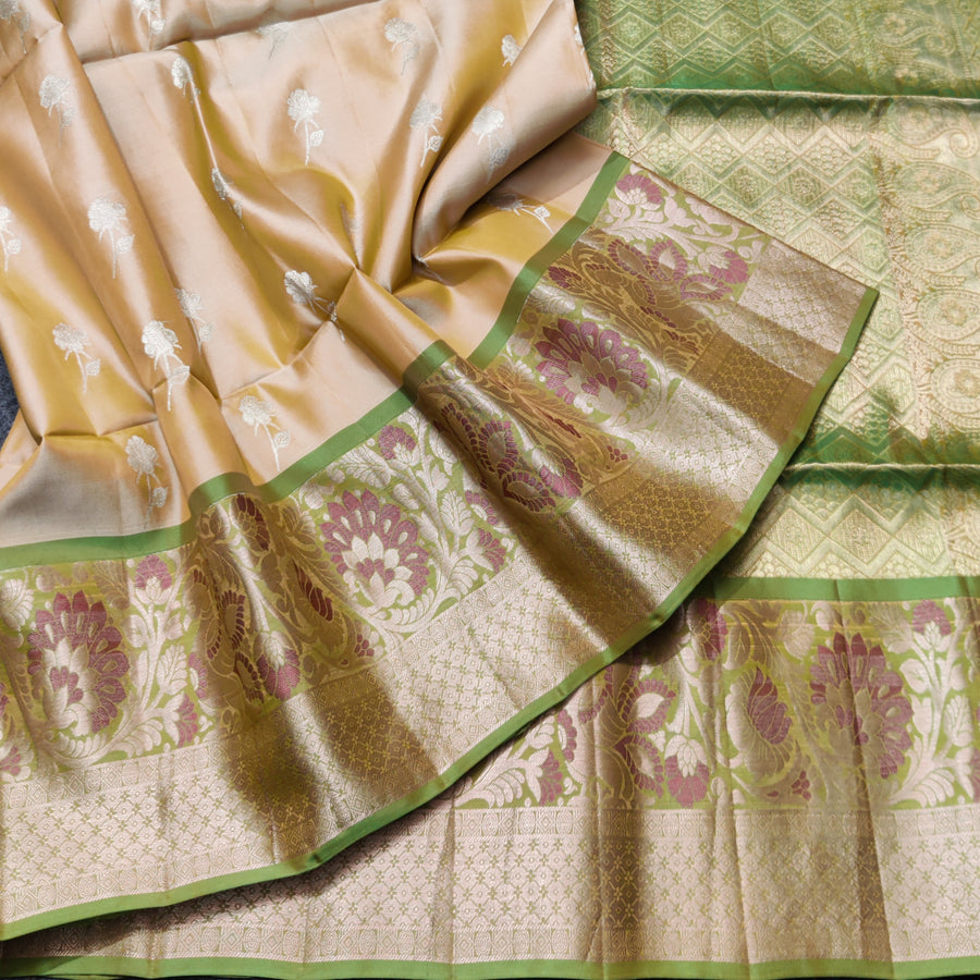 Meenakari kanchi lightweight pattu Saree - KMP142