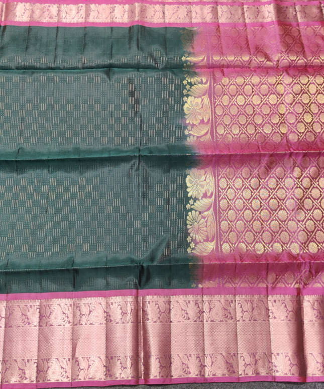 Meenakari kanchi lightweight pattu Saree - KMP127