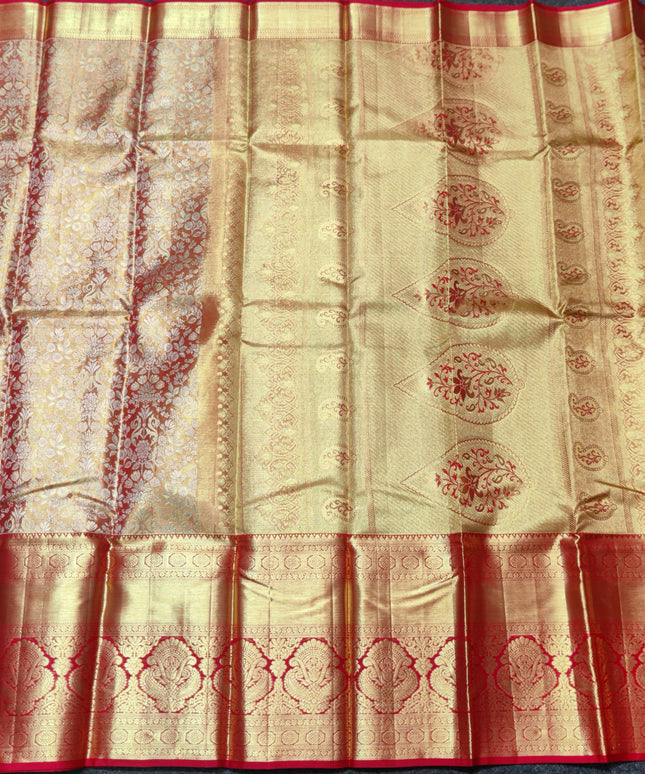 Kanchi Pattu Wedding Saree @35% Off -KMP62