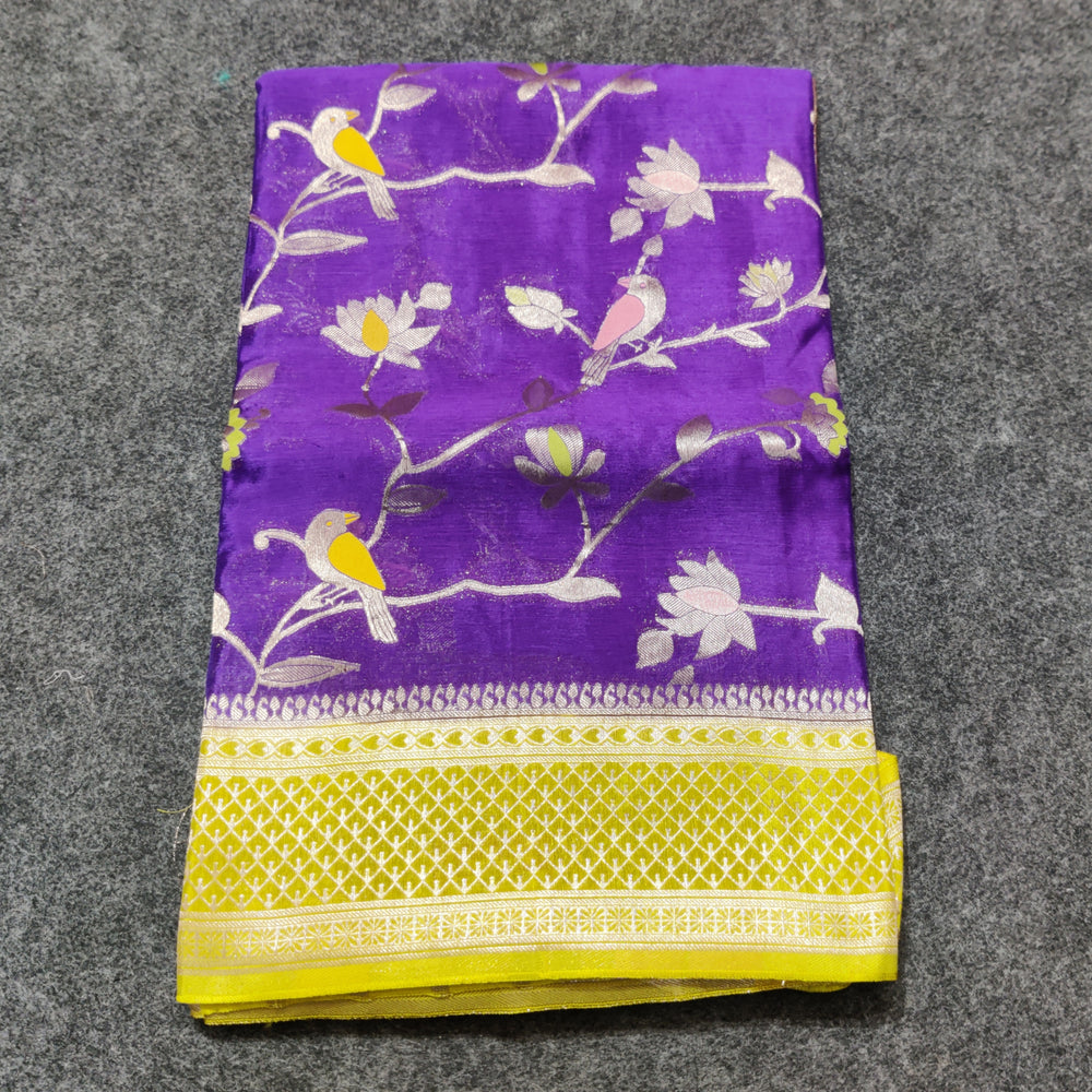 Chinon crepe silk saree -C22