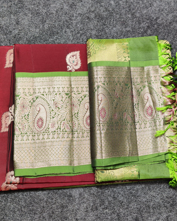 Meenakari kanchi lightweight pattu Saree - KMP141