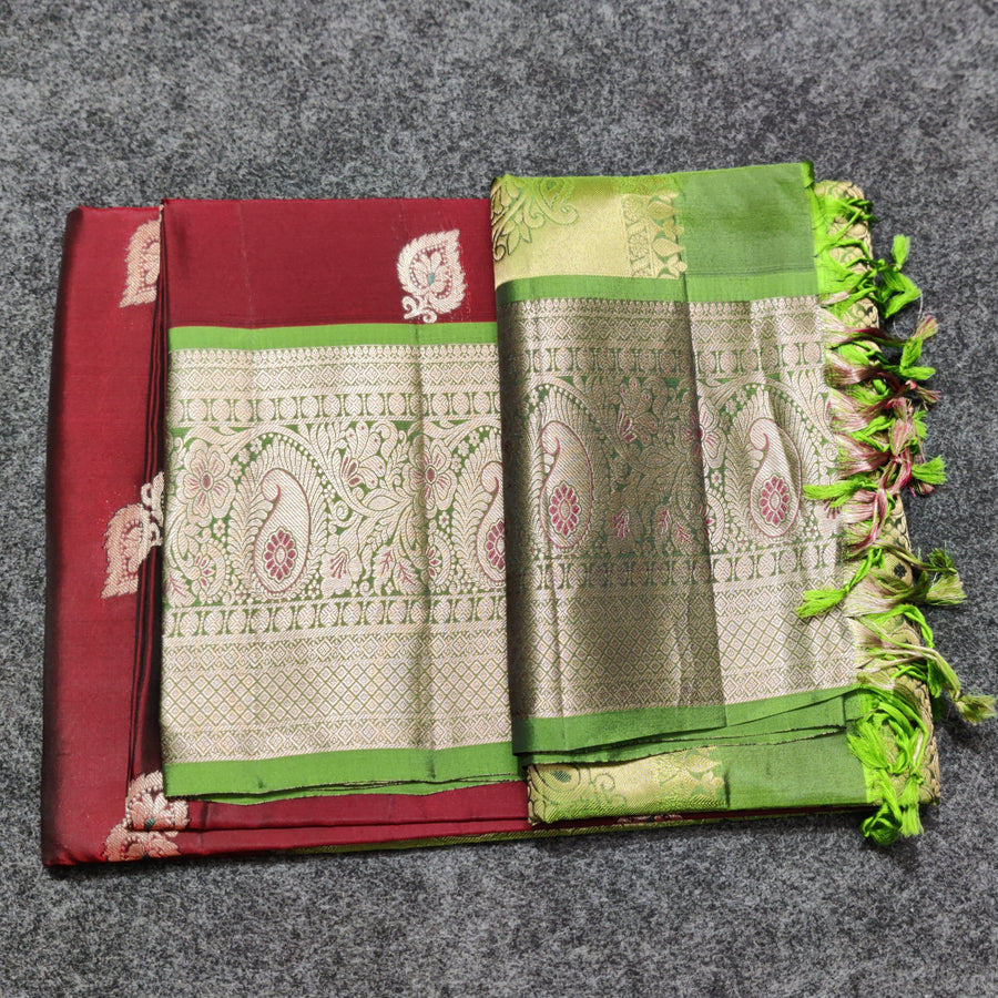 Meenakari kanchi lightweight pattu Saree - KMP141