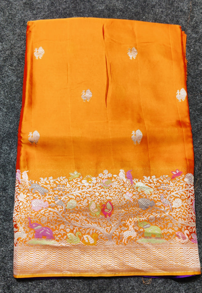 Mashru satin Silk Saree- MS26