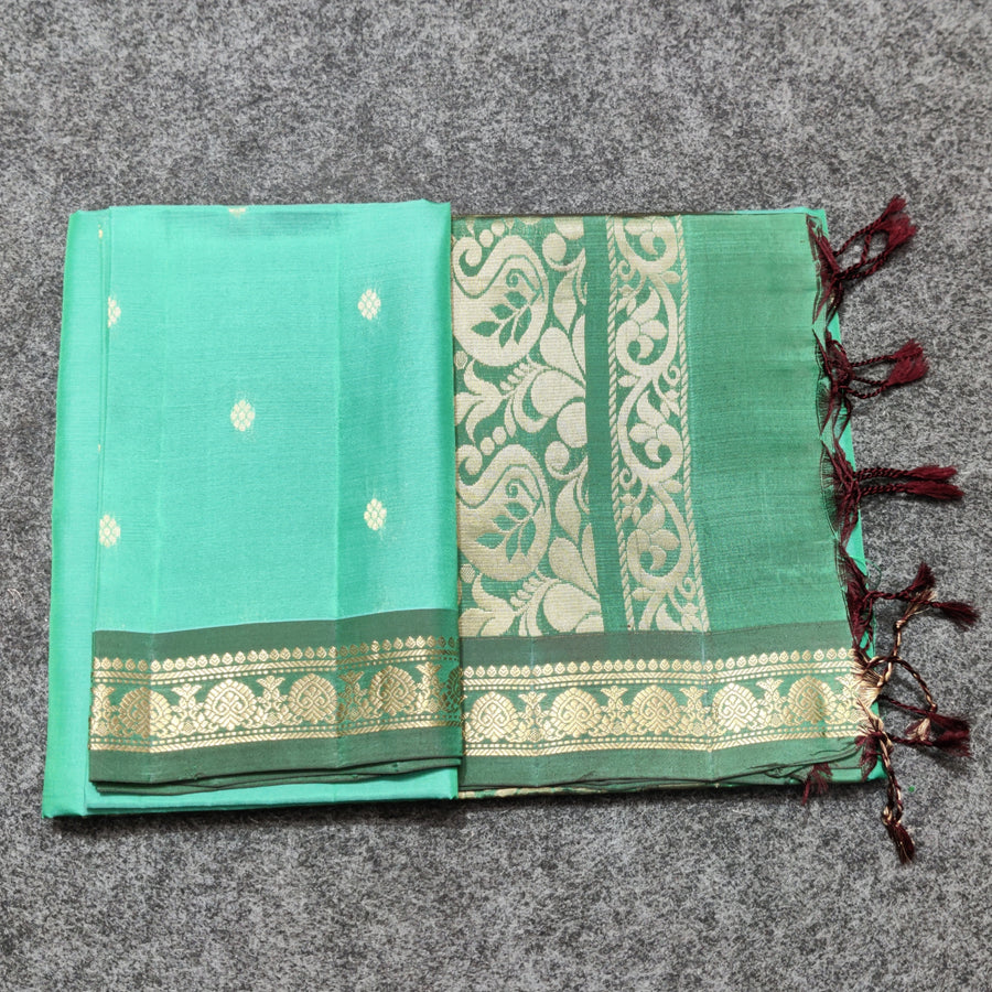Vintage Lightweight small border pattu - LWP429
