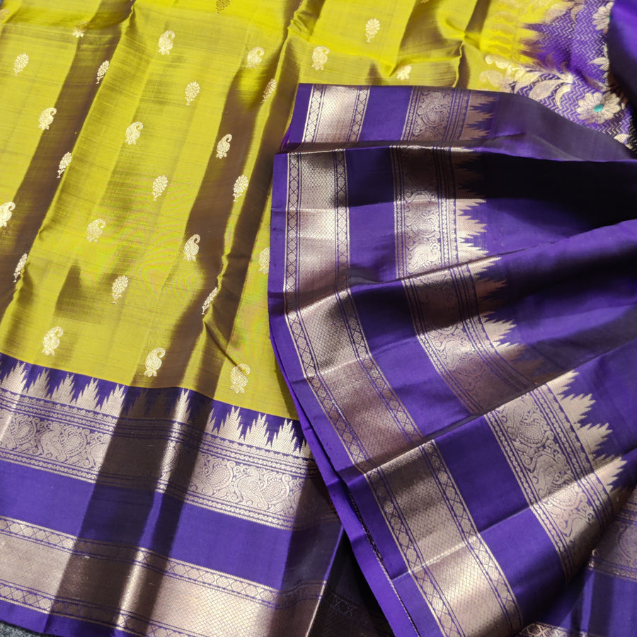 Kanchi Vintage Gap border pattu - KMP270