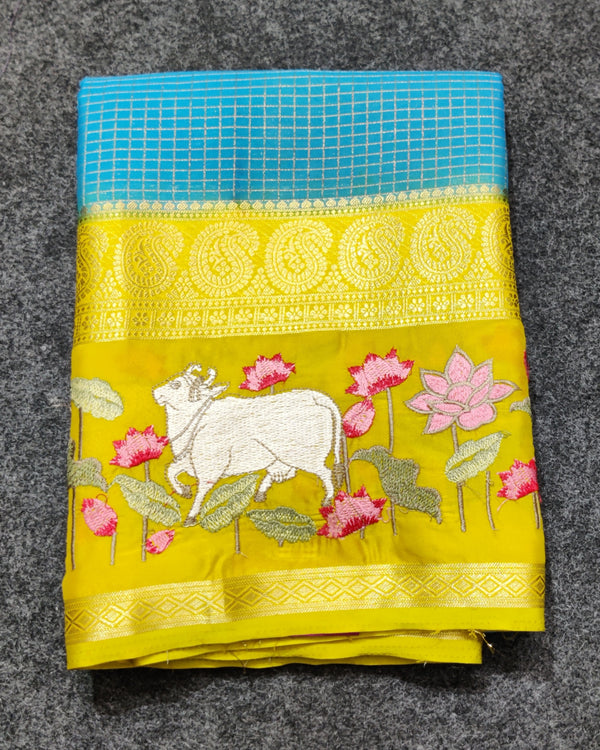 Semi crepe silk saree - SC07