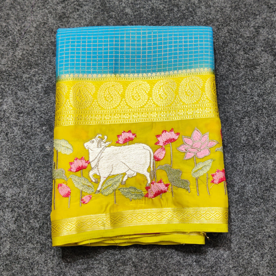 Semi crepe silk saree - SC07