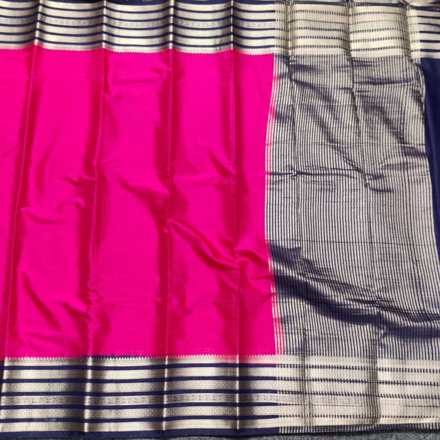 Mysore crepe semi silk saree - M15