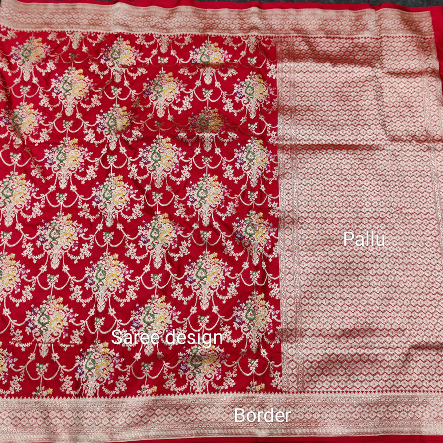Banaras Katan Allover Meenakari - BRS41