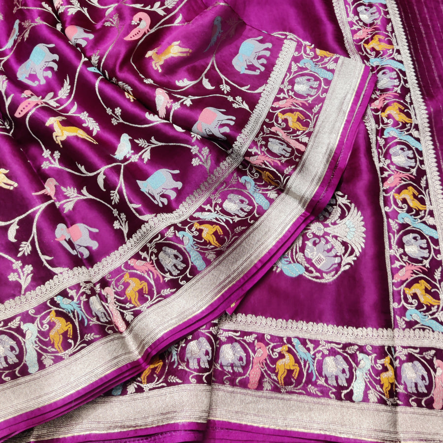 Mashru satin Silk Saree- MS48