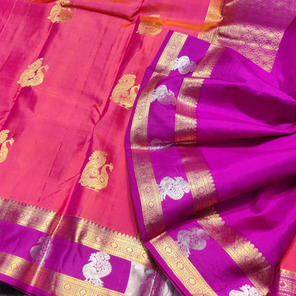 Kanchi Kuttu Vintage Handloom Pattu Saree - KMP3040