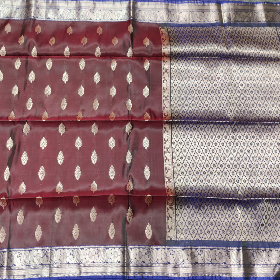 Kanchi pattu small border sarees - KMP152
