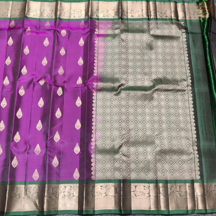 Kanchi Vintage Small border pattu - KMP171