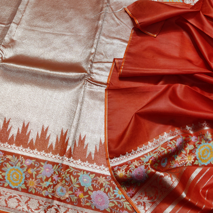 Banaras Tissue Paithani silk saree - BRS22