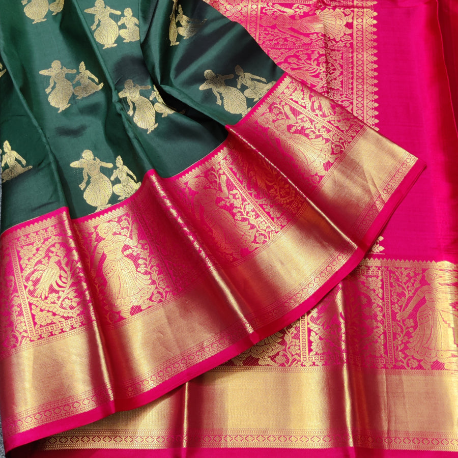 50% off Kanchi kuttu vintage Handloom saree - KMP83