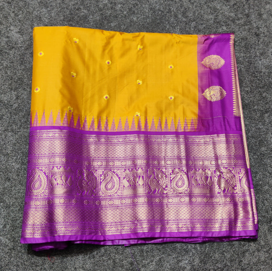 Gadwal Semi Silk Saree - GSM08
