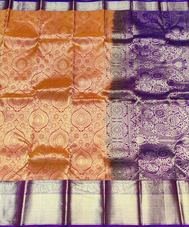 Kanchi pure bridal silk saree - KMP1518