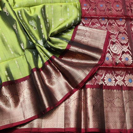 Meenakari kanchi lightweight pattu Saree - KMP3174