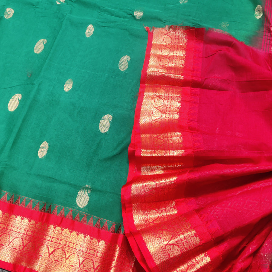 Gadwal cotton Silk Saree - GC04