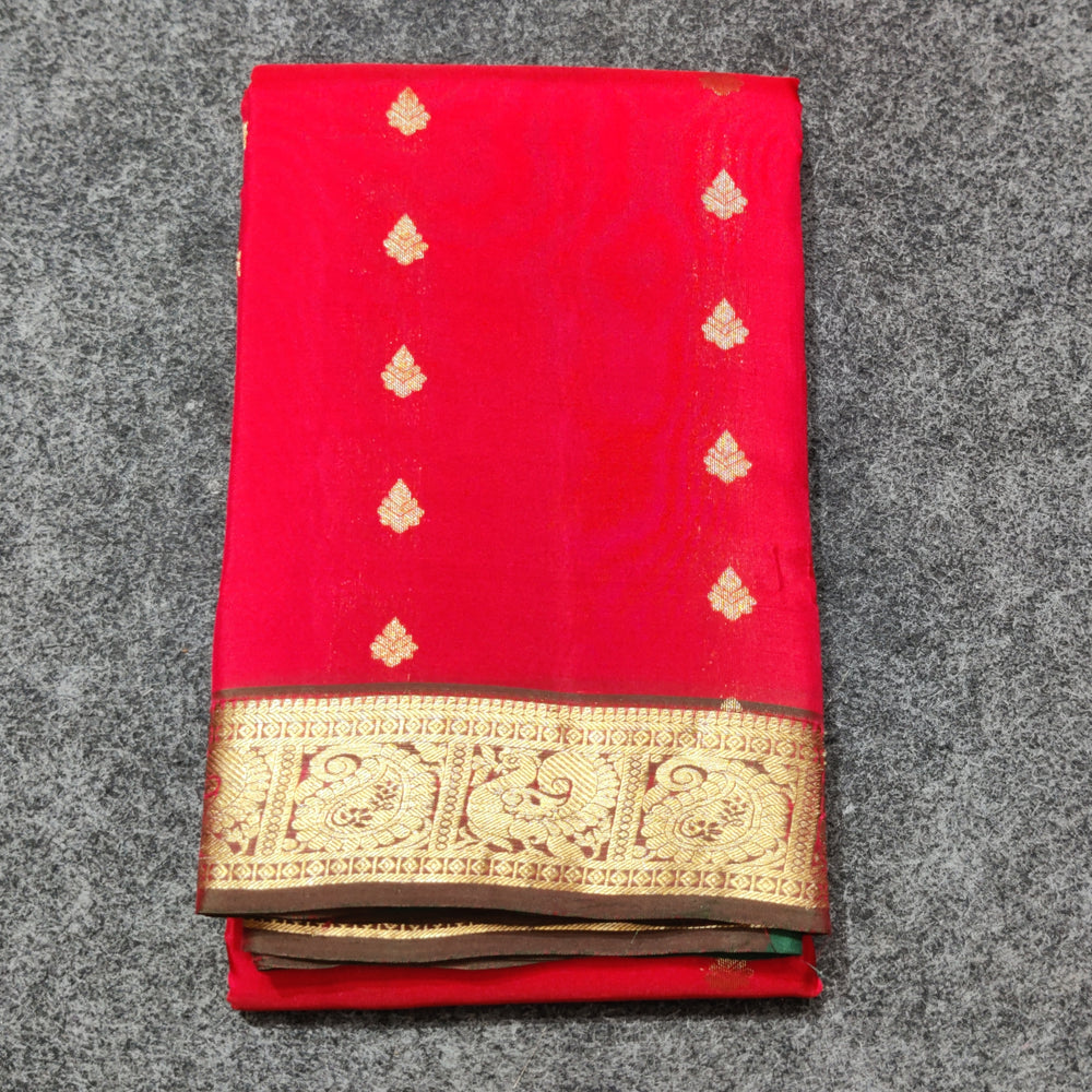 Kanchi Lightweight Pure Silk Small Border Saree – KMP201