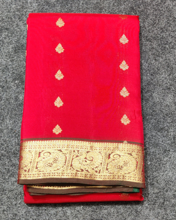 Kanchipattu small border saree - KMP201