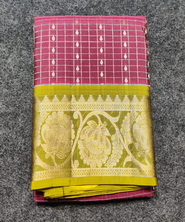 Kanchi Pure silk check - KMP2000