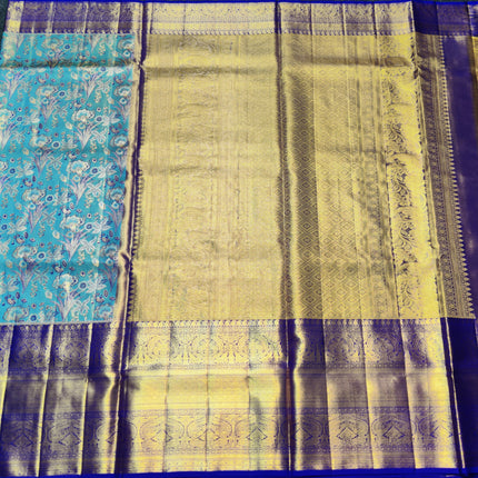 Kanchi Meenakari Brocade Pure handloom Silk Saree - KMP1791