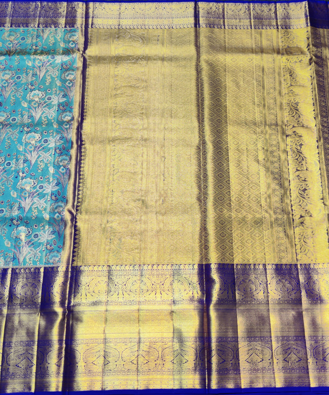Kanchi Meenakari Brocade Pure handloom Silk Saree - KMP1791