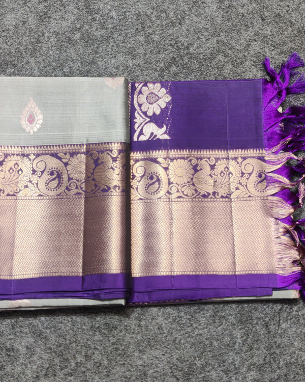 Kanchi Meenakari Handloom Lightweight Pure Silk Saree – KMP255