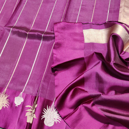 Raw mango Pure Silk Saree - RM05