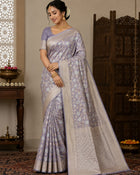 Banaras Tissue Allover Meenakari - BRS47