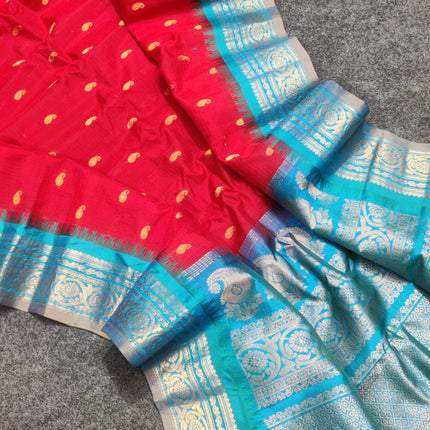 Gadwal Handloom Sico Silk Saree - GS166