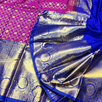 Kanchi pattu half fine bridal wear saree HF27