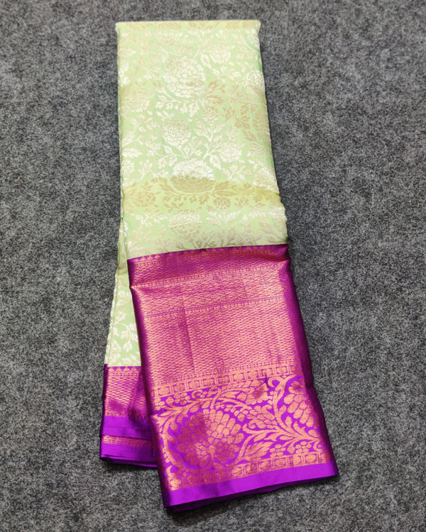 Kanchi pattu half fine bridal wear saree HF08