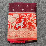 Chinon crepe silk Saree- C06