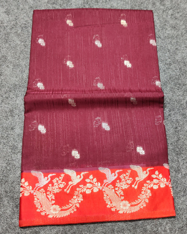 Jute Silk Saree- J08