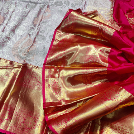 Kanchi pattu half fine Bridal Saree - HF14