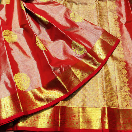 Kanchi Pure Handloom Tissue Silk Saree-KMP119