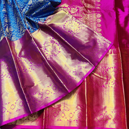 Kanchi pattu half fine bridal wear saree HF23