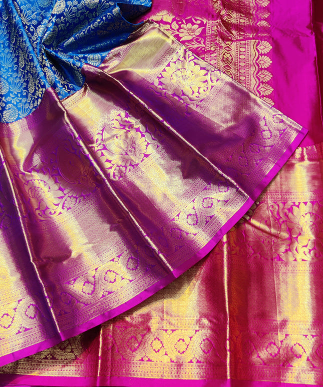 Kanchi pattu half fine bridal wear saree HF23