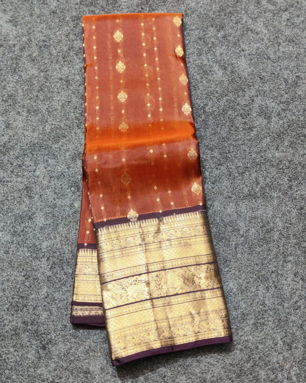 Kanchi Vintage border pattu - KMP72