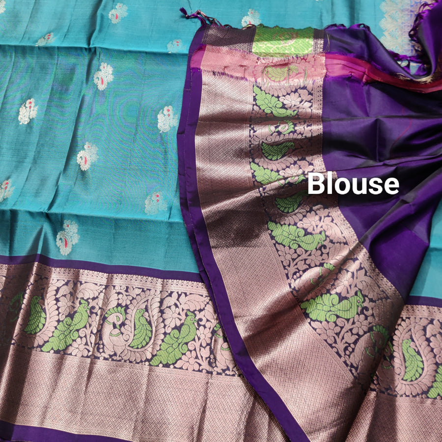 Meenakari kanchi lightweight pattu Saree - KMP137