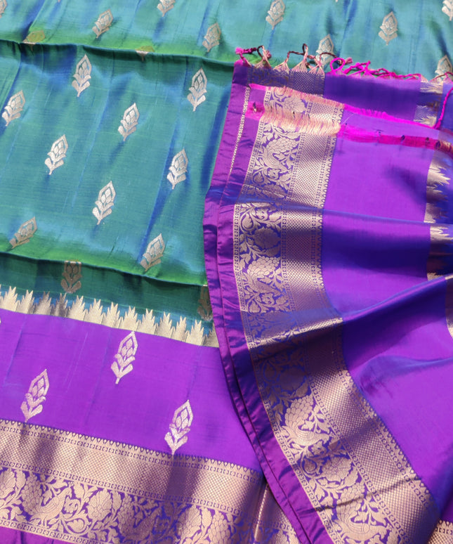 Lightweight pattu Scurt Border Saree - LWP87