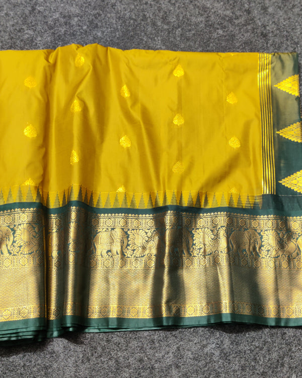 Gadwal Semi Silk Saree - GSM04