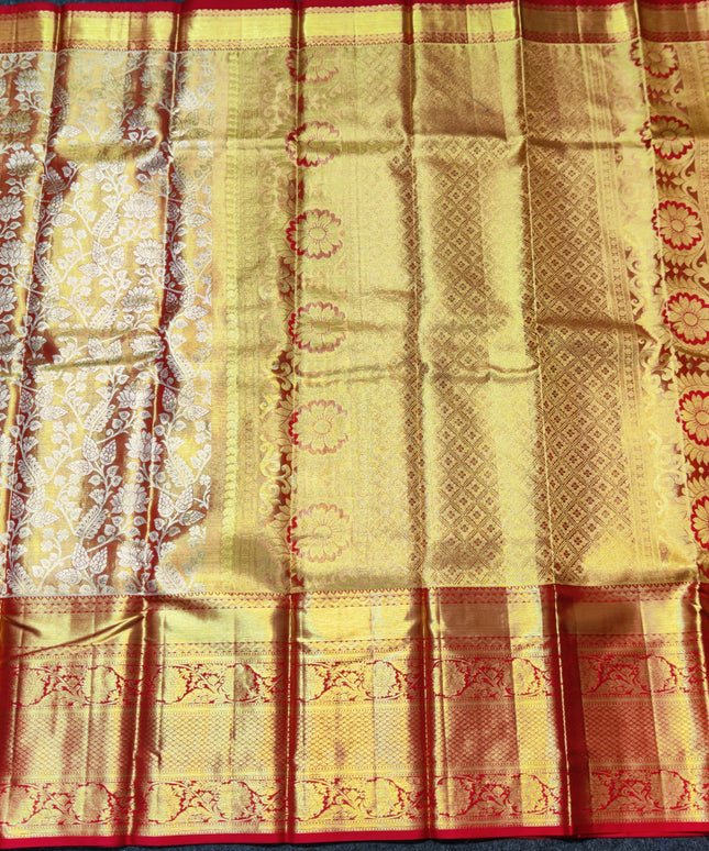 Kanchi Pattu Wedding Sarees @30% Off -KMP959