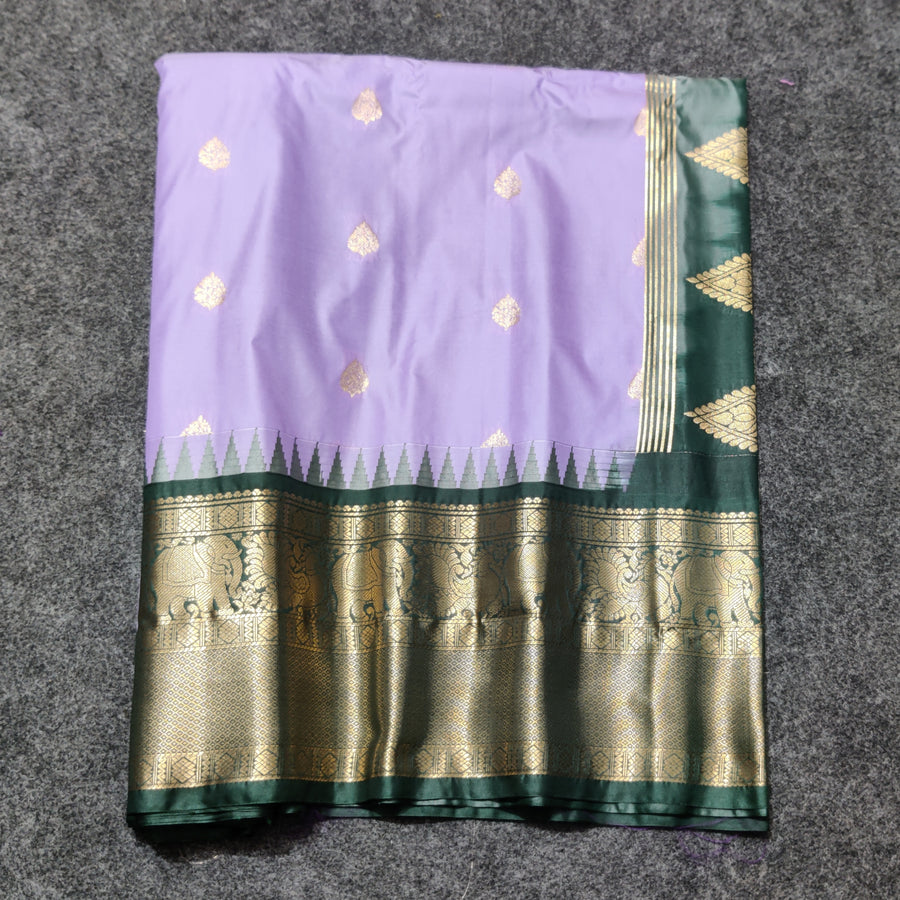 Gadwal Semi Silk Saree - GSM07